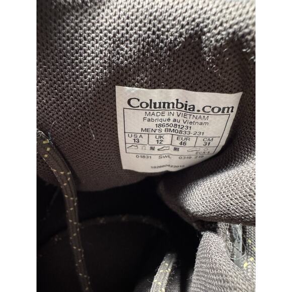 COLUMBIA REDMOND V2 MID WATERPROOF MEN'S HIKING BOOTS SHOES BM0833-231 SIZE: 13 - Picture 5 of 6